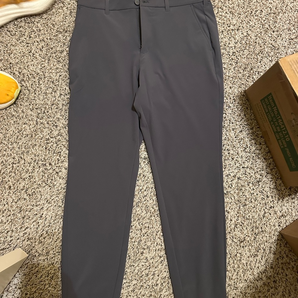 Mizzen+Main Gray Dress Pants Slim Fit